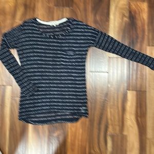 Blue striped sweater